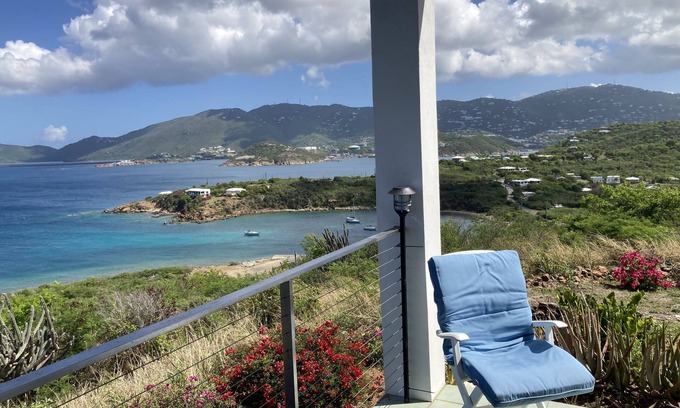 Estate Western Water Island Villa | Sea Breeze Villa . Spectacular Views of the Caribbean! Golf Cart Included!