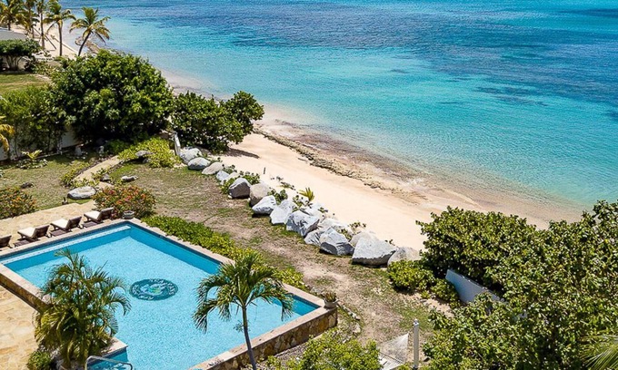 Spanish Town Villa | Sea Fans Mahoe Bay by Personal Villas - Ocean Front, Lush Tropical Gardens