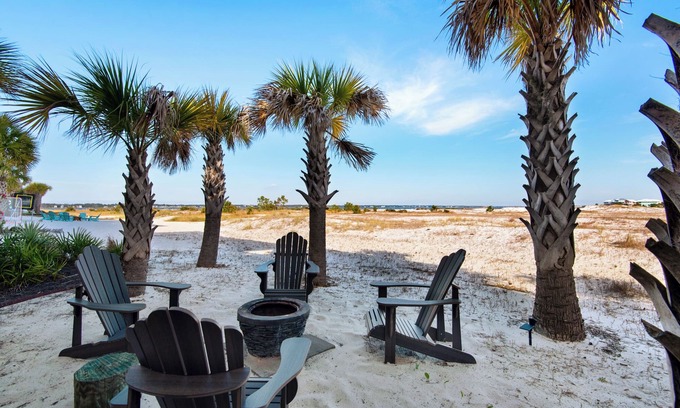 Navarre Beach House | Sea Haven New Listing! Stunning Water Views! Pool Hot Tub Paddleboard