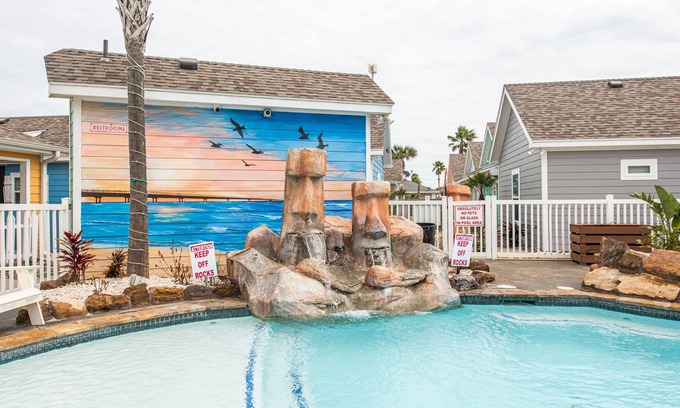 Port Aransas House | Sea Monkee- Pirates Bay! 2 Lagoon POOLS! Pets, & Kids Play area close to BEACH!