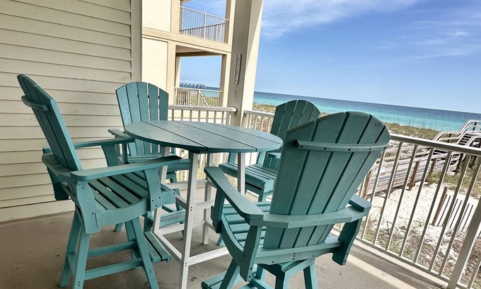 Navarre Beach House | “Sea Shell Villa” Amazing Gulf Front Views! Pool, Tennis