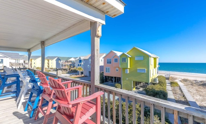 Surf City House | Sea-Sun's Greetings! Steps to the beach! Private Pool! Pet Friendly!