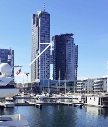 Srodmiescie Apartment | SEA TOWERS PANORAMIC PENTHOUSE, 28 floor! Sea & City View from GLASS CORNER TRIANGLE! 75m2! Terrace!