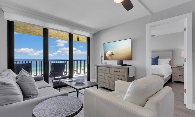 Marco Island Condo | SEA WINDS 504 - Direct Gulf Views from Coastal Renovated Beachfront Condo!