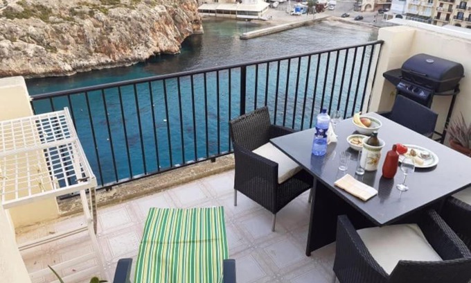 Xlendi Apartment | Seafront Penthouse with Terrace in Xlendi, Gozo