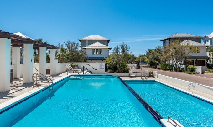 SeaNest Village House | Seagrove 30A "Seanest Serenity" Luxury Beach Life Infinity Pool and Beach Access