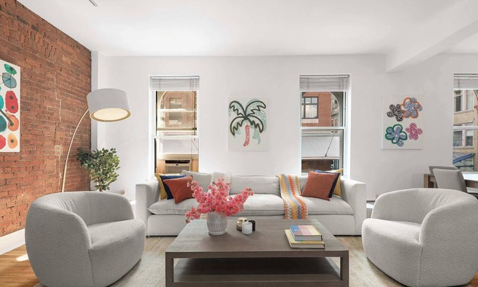Financial District Apartment | Seaport Place by StayHaus | Floor-through 1BR Loft