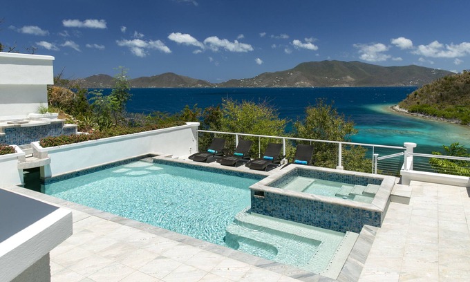Estate Hansen Bay Villa | Seaside St John Villa - Amazing View, Amazing Pool & 2 min walk to Private Beach