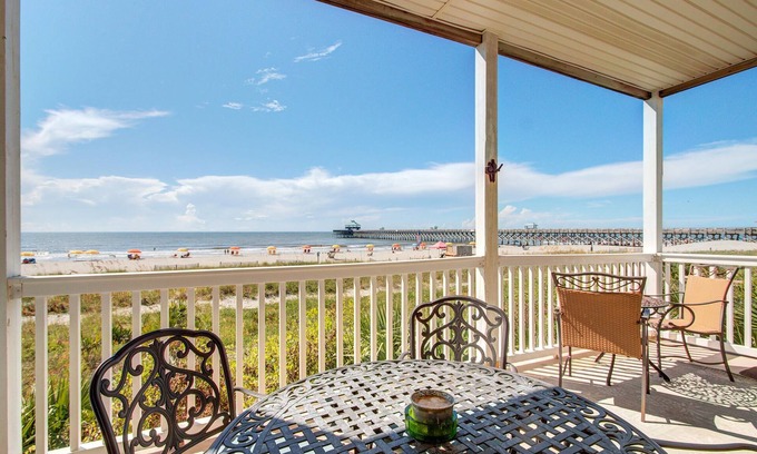 Folly Beach Condo | Seaside Villas II, Oceanfront Condo