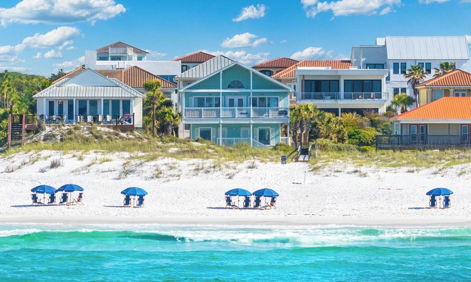 Miramar Beach House | Seaspray 9 - Beachfront! Private Home! Carriage House! Pool! Free Beach Service!