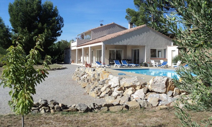Azille Villa | Secluded, Exclusive spacious villa with private heated pool, full air-con, Wi-Fi