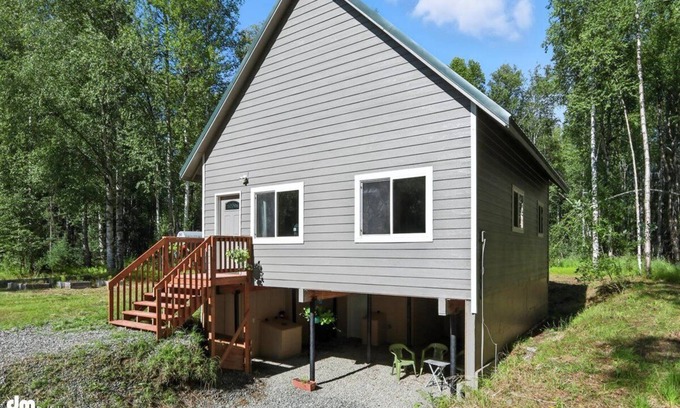 Susitna North House | Secluded Forest Stay On 9 Acres
