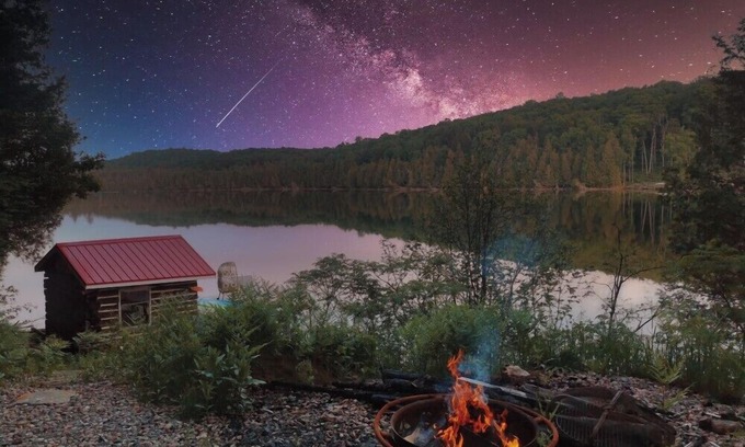 Wollaston House | Secluded Lake|starlink| kayak|NightSky