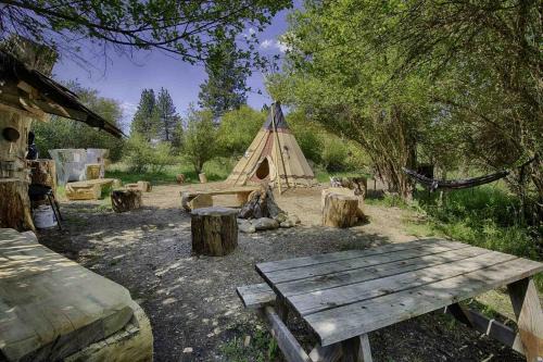 Garden Valley Other | Secluded Riverfront Tipi Retreat Surrounded by Pines in Garden Valley Idaho