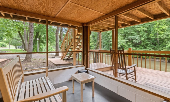 Whittier Cottage | Secluded riverside cabin great for fishing with two large decks
