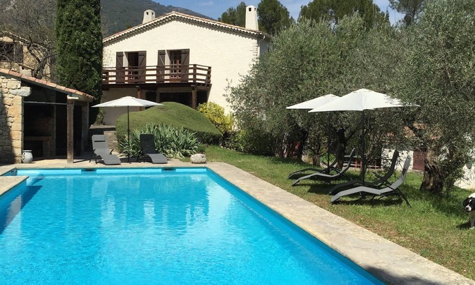 Seillans Villa | Secluded villa with large pool in lovely gardens. 1 hour from Nice airport!