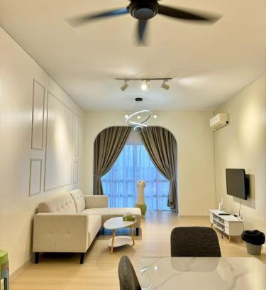 Sekinchan Apartment | Sekinchan 2008 Homestay 悦客 法式奶油风民宿