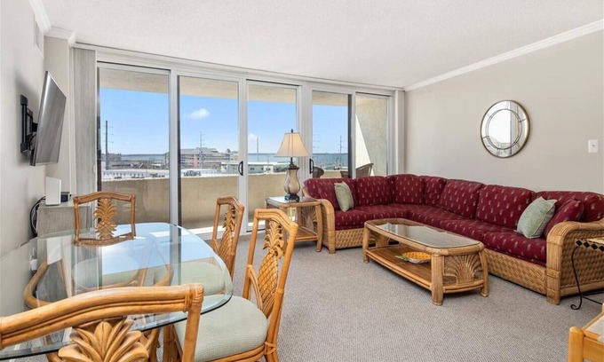 Midtown Ocean City Condo | * Select 2023 weeks have been discounted by $200.00! Prices shown include discount. * 2 br/2 bath Antigua/outdoor pool/Ofront bldg, back unit