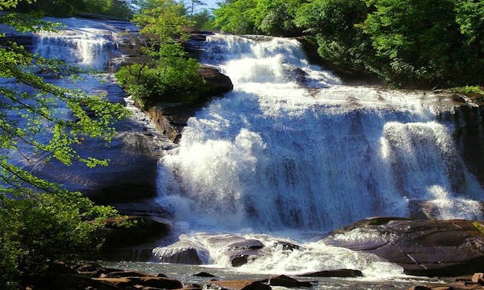 Skyland Cabin | Sensational Waterfall Retreat- Hot Tub, Family/Pet Friendly near Asheville