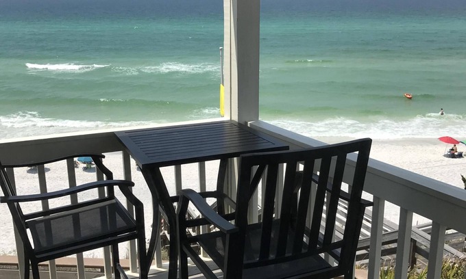 Seacrest Condo | SEPT&OCT REDUCED! Gulf Front-private beach -west end unit- sunsets from unit!