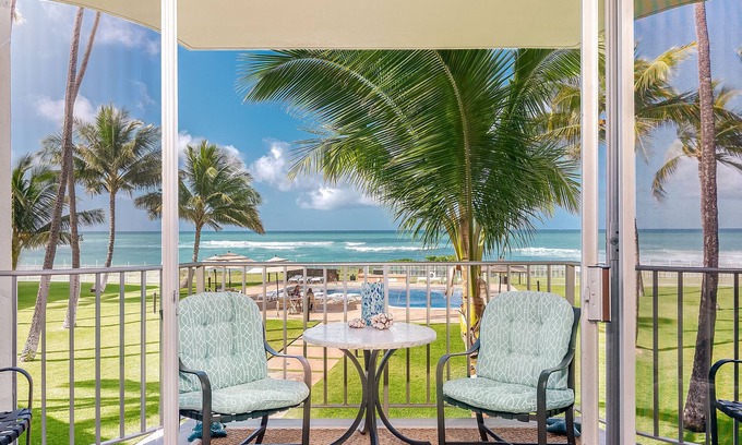 Maili Condo | *SERENDIPITY ON THE MOANA - Legal & Oceanfront - Great for Work & Play!*
