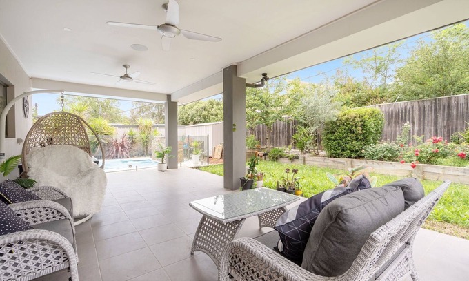 Curtin House | Serene 3-Bedroom Oasis with Pool & Lush Garden