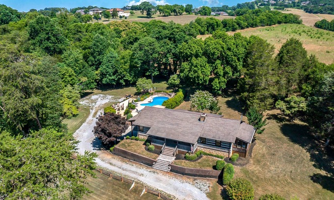 Kodak Cabin | Serene cabin with pool, hot tub, game room, fireplace, & free attraction tickets