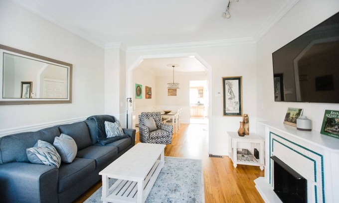 Beach Institute House | Serene, Charming Pet Friendly Historic District Townhome by Lucky Savannah