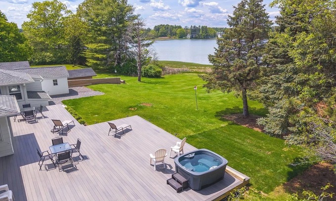 Kittery House | Serene & Family Friendly WaterView House, Hot Tub, 2 Living Areas!