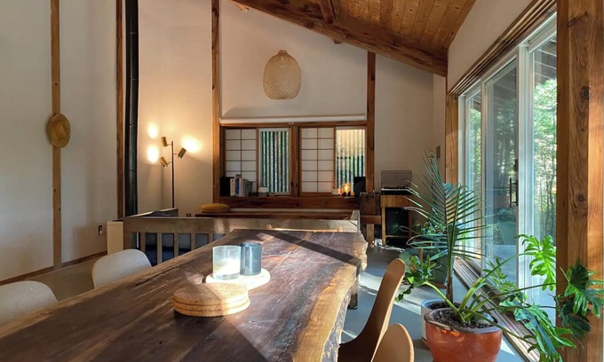 Kerhonkson House | Serene Japanese traditional crafted farmhouse acres of woodland.