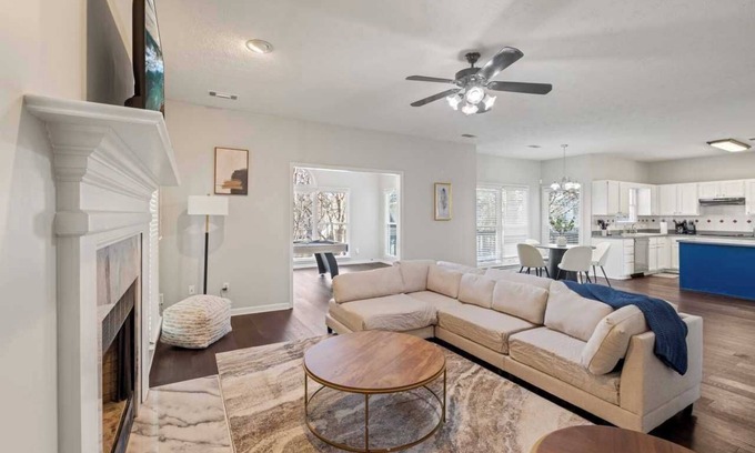 Johns Creek House | Serene Retreat in Alpharetta- 4BR Home w/Chef’s Kitchen & Private Patio #41937