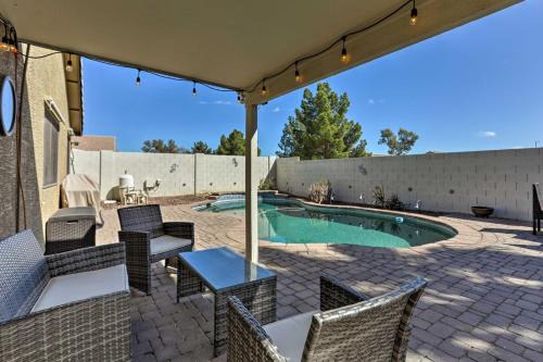 West Point Towne Center House | Serene Surprise Home with Backyard and Private Pool
