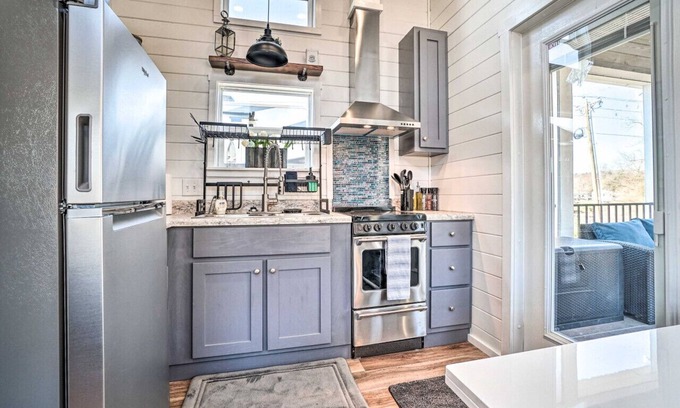 Morganton Apartment | Serene Tiny Home Retreat in Gated Rural Haven