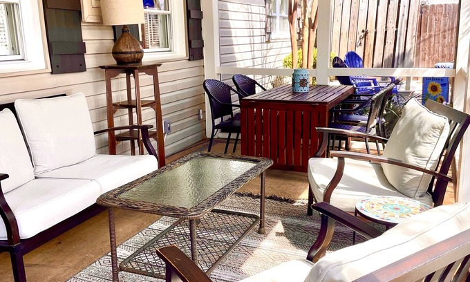 Rehoboth by the Sea Cottage | Serenity Amid it All. Dog friendly PET FEE, WiFi, outdoor shower, grill