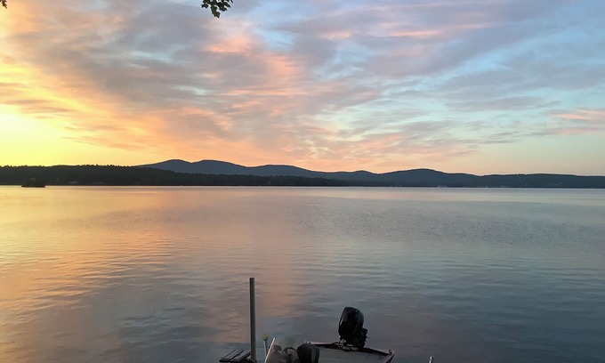 Laconia House | Serenity at Sunrise. Breathtaking Lakefront with Private Dock!