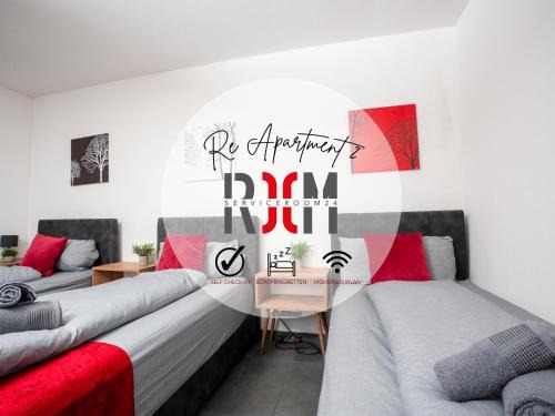 Konig Ludwig Apartment | Serviceroom24 - Apartment 1 in Recklinghausen WLAN - Smart-TV - 24-7 Check-in und Küche