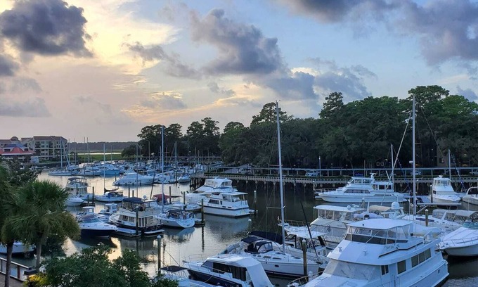 Shelter Cove Villa | Shelter Cove: Walkable Area, Marina Views, & Pet Friendly!