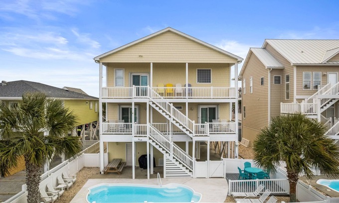Ocean Isle Beach House | Shore 2 Please at Ocean Isle Beach with Private heated pool and great beach access