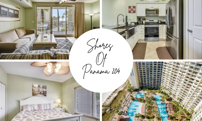 Panama City Beach Condo | Shores of Panama 204 - 2nd Floor 2 Bedroom (Sleeps 8). Same Floor Reserved Parking. Free Fun