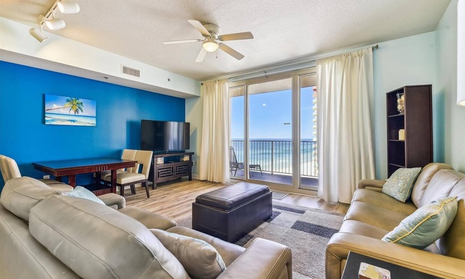 Panama City Beach Condo | Shores of Panama 1427 - Premium Gulf-Front 2 Bedroom (Sleeps 6)