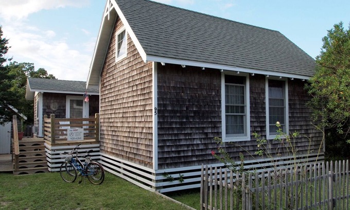 Ocracoke House | Shrimp House: New England coastal style cottage, unique layout.