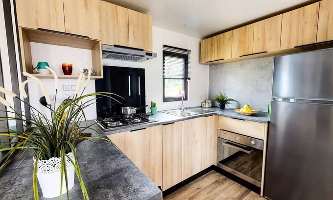 Gastes House | Siblu – The Reserve * - Mobil home Serenity 3 hp Premium with air conditioning 8 people