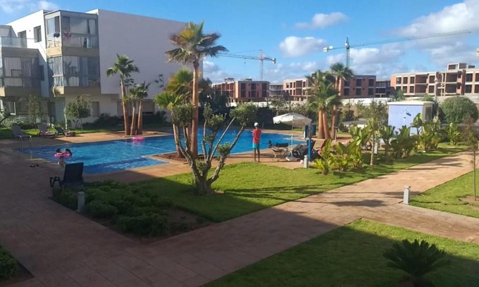 Lamharza Essahel Apartment | Sidi Rahal Blue Beach Appartement Pieds Dans L'eau