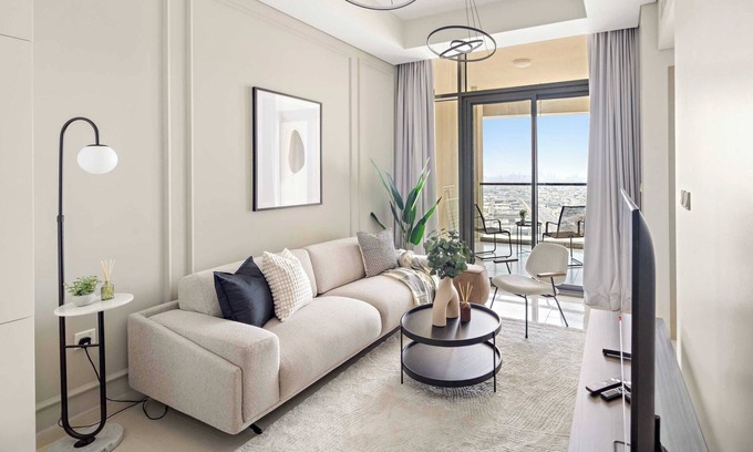 Sheikh Zayed Road Apartment | Silkhaus Stylish 2BDR in Aykon Tower