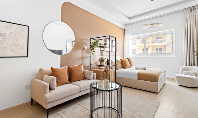 Dubai Apartment | Silkhaus Stylish Studio | ASB Tower | Pool & Gym