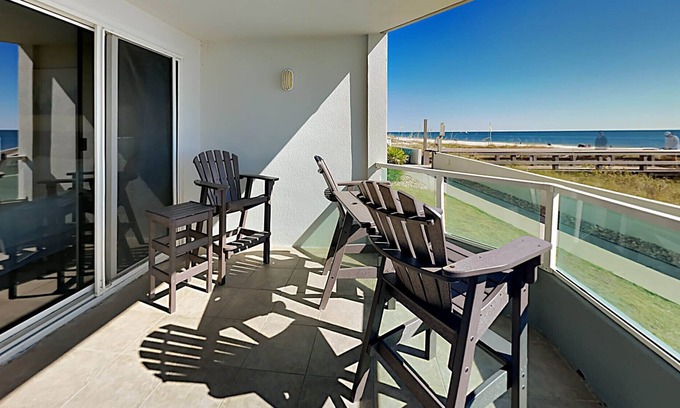 Orange Beach Condo | Silver Beach #102 | Pet Friendly, Gulf Front, Pool