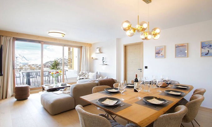 Bergers Condo | Ski aux pieds ! Chic T3 + cabine & terrasse