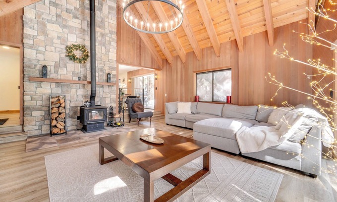 Pla-Vada Woodlands Cabin | Ski, Hike & Fish: Cabin w/Deck in Soda Springs!