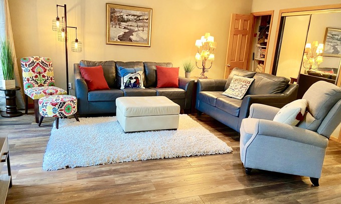 Peak 9 Condo | Ski In Newly Refinished Condo ON THE RIVER. Stunning location near Main Street