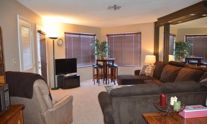 Seven Springs Condo | Ski in Ski Out, Seven Springs, 1 BR, 1 Bath, Balcony, on Slopes, Clean.